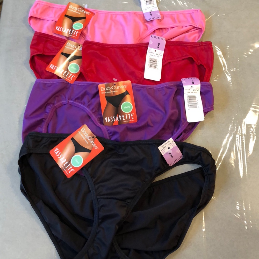 4-pk Ladies Size 8 Bikini Panties